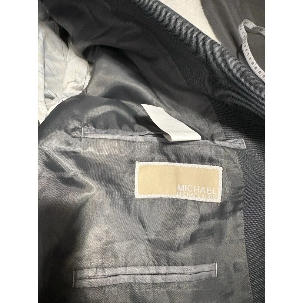 Michael Kors Mens Gray Sport Blazer Jacket Size 36R 2‎ Button